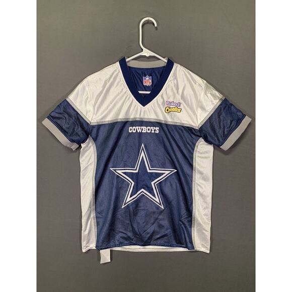 NFL DALLAS COWBOYS REVERSIBLE FLAG Football JERSEY Baked Cheetos Y2K Adult Small - Picture 1 of 7